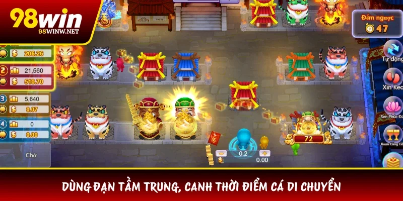 Dùng đạn tầm trung, canh thời điểm cá di chuyển